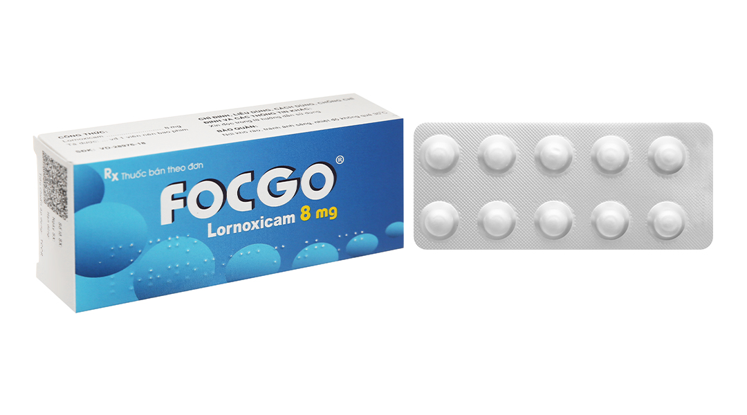 Focgo 8mg giảm đau, kháng viêm xương khớp (3 vỉ x 10 viên)