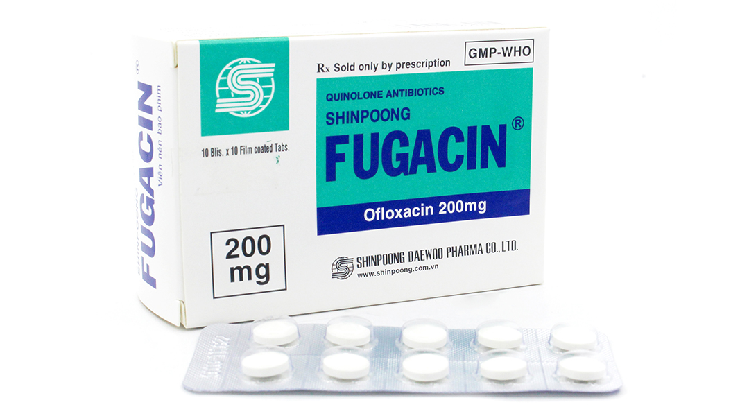 Fugacin 200mg hộp 100 viên điều trị nhiễm khuẩn, nhiễm trùng