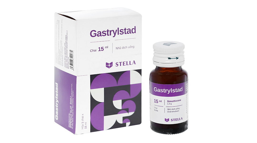 Nhũ dịch uống Gastrylstad 1g trị đầy hơi, khó tiêu chai 15ml