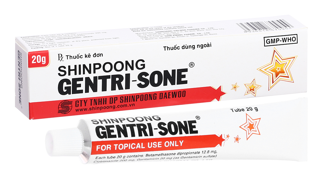 Kem bôi Shinpoong Gentri-sone trị viêm da tuýp 20g