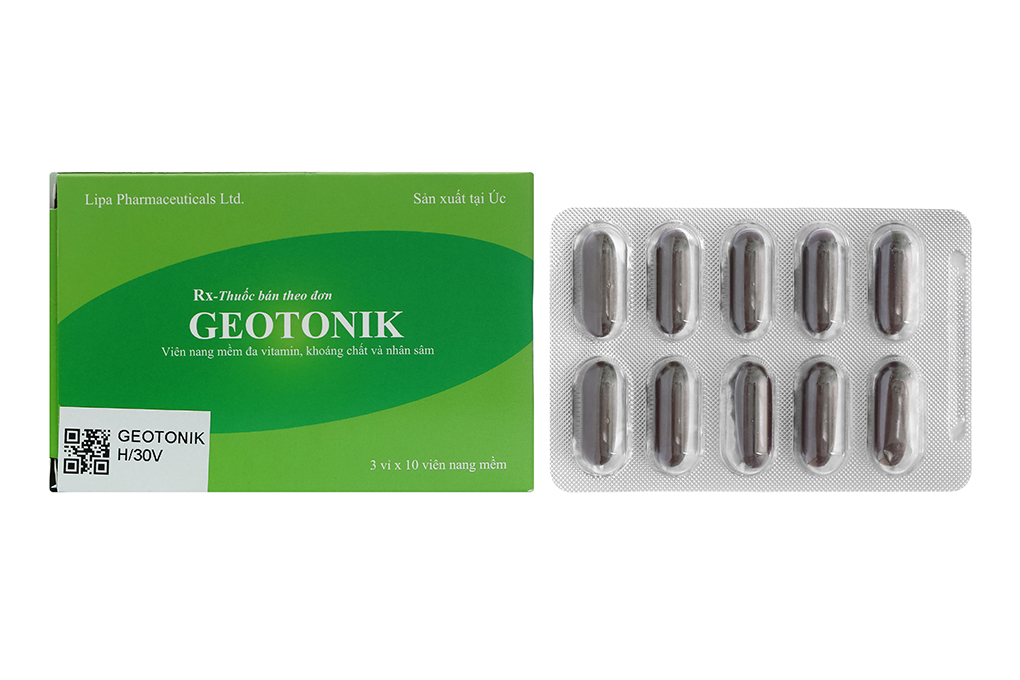 Geotonik bổ sung vitamin và khoáng chất (3 vỉ x 10 viên)