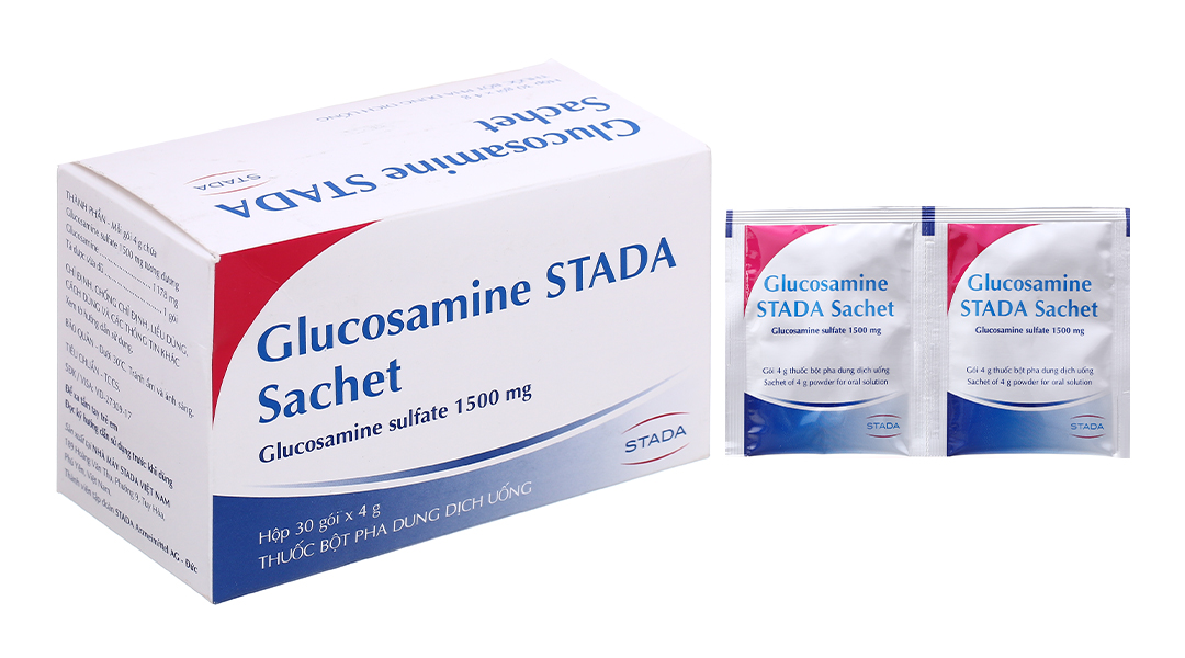 Thuốc bột Glucosamin Stada Sachet 1500mg giảm thoái hóa khớp (30 gói x 4g)