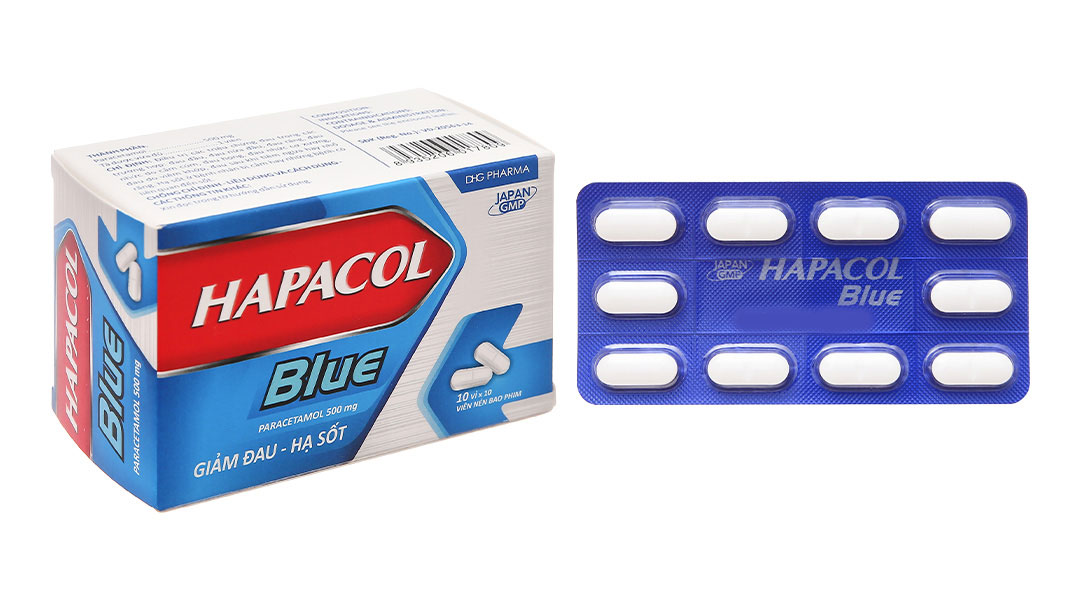 Hapacol Sủi 500mg giảm đau, hạ sốt (4 vỉ x 4 viên)