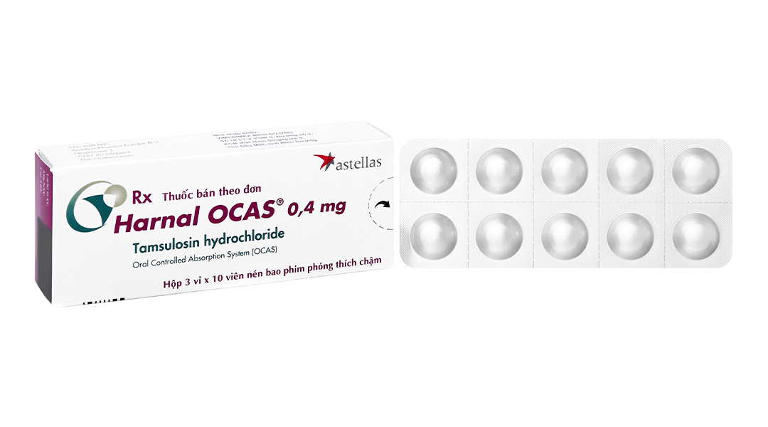 Harnal Ocas 0.4mg trị phì đại tuyến tiền liệt (3 vỉ x 10 viên)