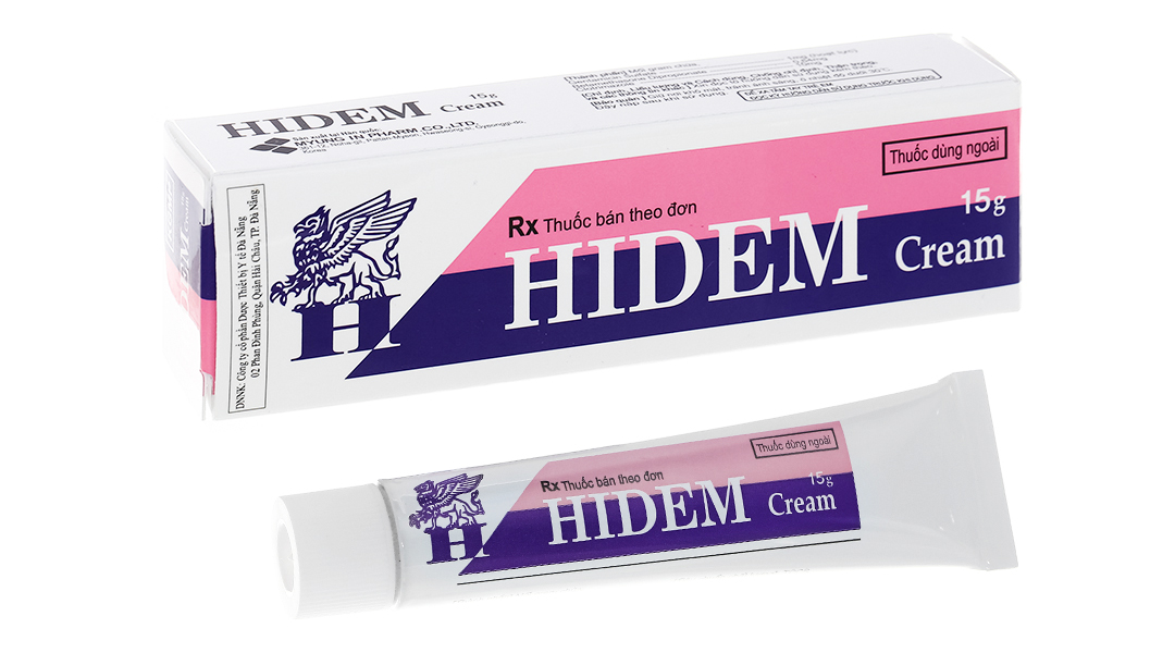 Kem bôi Hidem Cream trị viêm da tuýp 15g