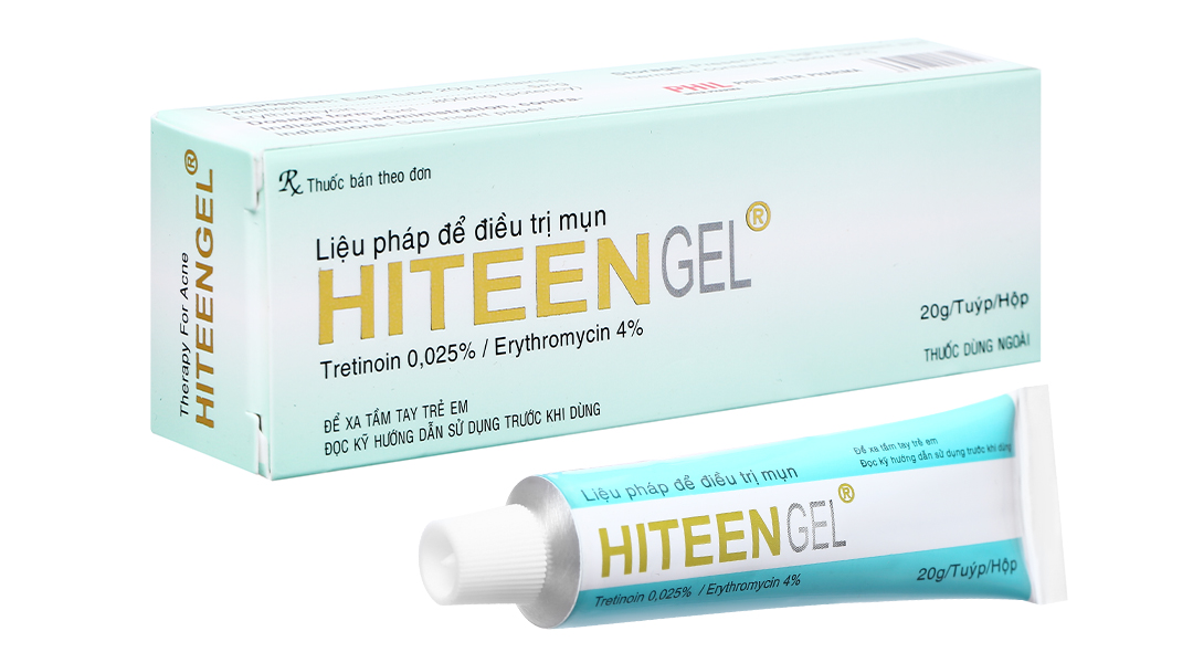 Gel bôi Hiteen Gel trị mụn trứng cá tuýp 20g