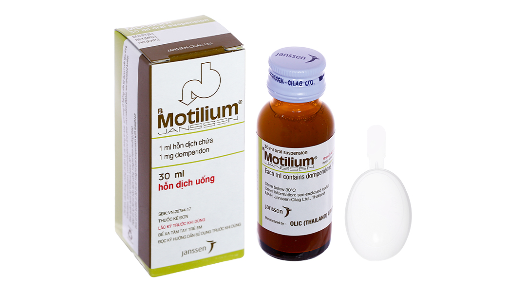 Hỗn dịch uống Motilium 1mg/ml trị triệu chứng nôn và buồn nôn chai 30ml