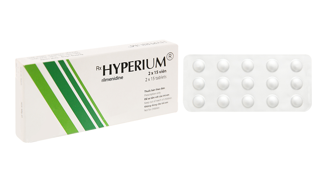 Hyperium 1mg trị tăng huyết áp (2 vỉ x 15 viên)