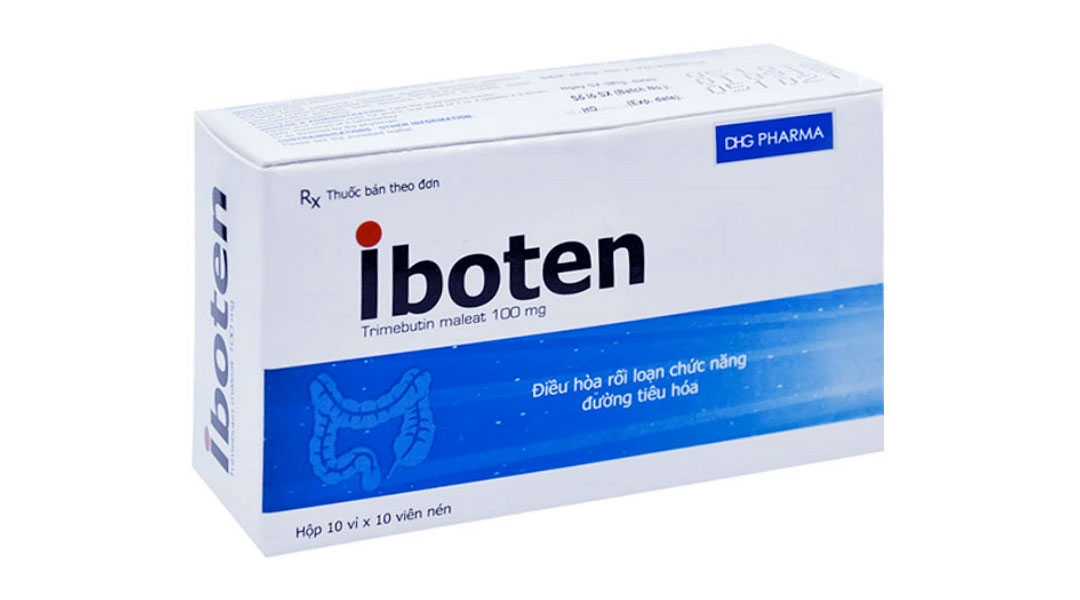 Iboten 100mg giảm đau do co thắt tiêu hóa (10 vỉ x 10 viên)