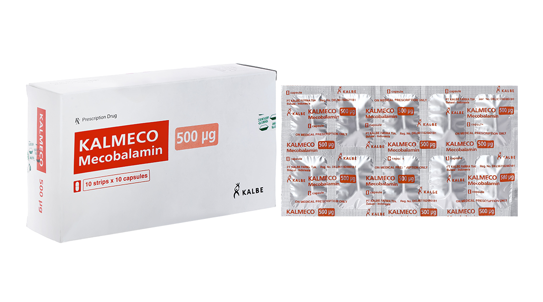 Kalmeco 500mcg trị bệnh lý thần kinh ngoại biên (10 vỉ x 10 viên)