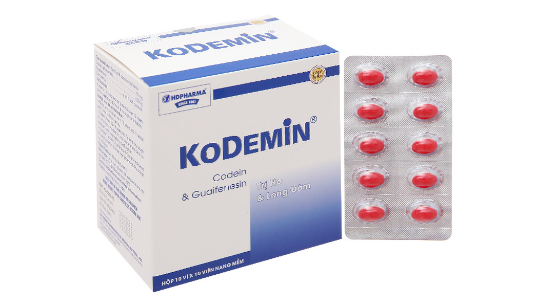 Kodemin trị ho khan, ho do kích ứng (10 vỉ x 10 viên)