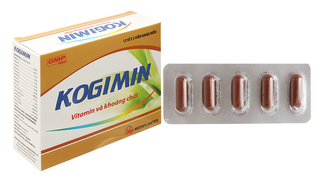 Kogimin bổ sung vitamin và khoáng chất (12 vỉ x 5 viên)