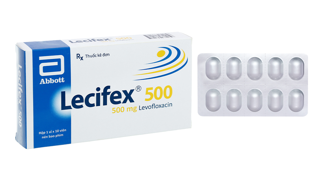 Lecifex 500 trị nhiễm khuẩn (1 vỉ x 10 viên)