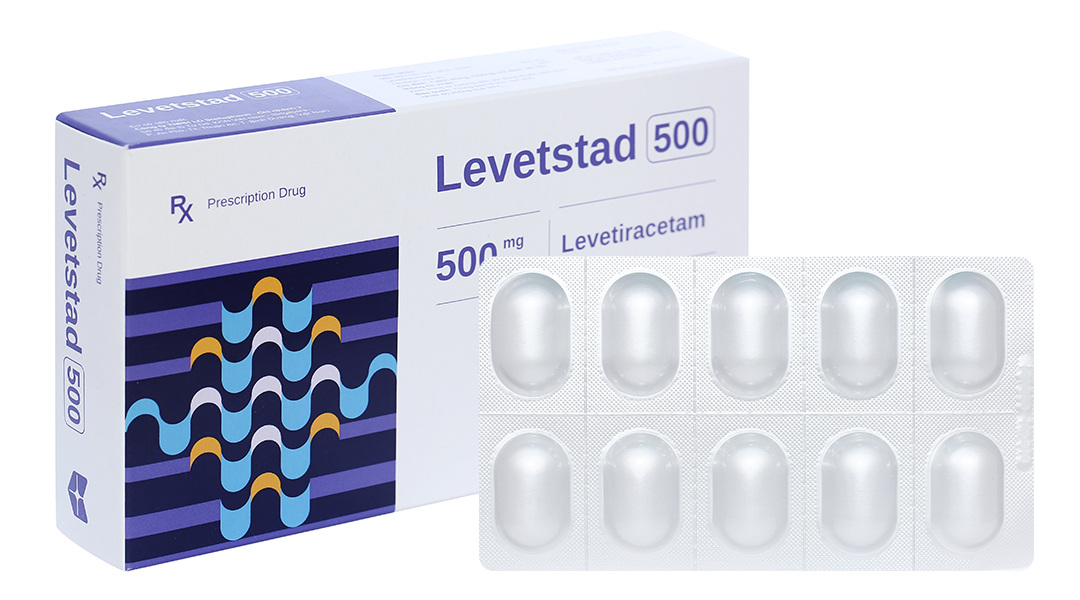 Levetstad 500 trị động kinh (3 vỉ x 10 viên)