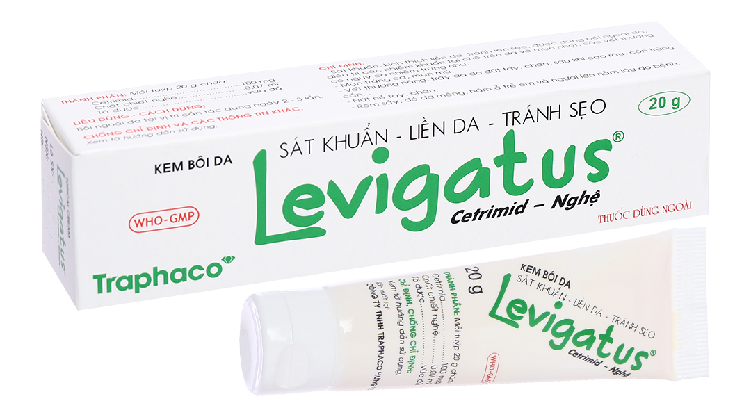 Kem bôi Levigatus trị mụn, làm liền da tuýp 20g