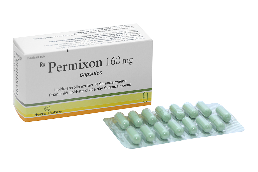 Permixon 160mg trị rối loạn tiểu tiện do phì đại tuyến tiền liệt (4 vỉ x 15 viên)