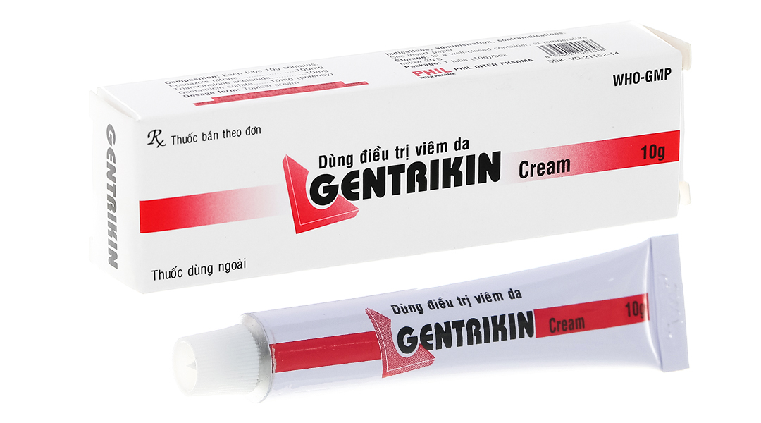 Kem bôi Gentrikin Cream trị nấm da tuýp 10g