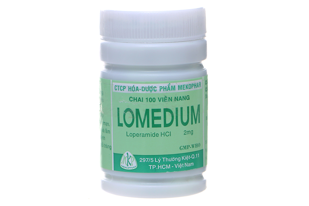 Lomedium 2mg trị tiêu chảy lọ 100 viên