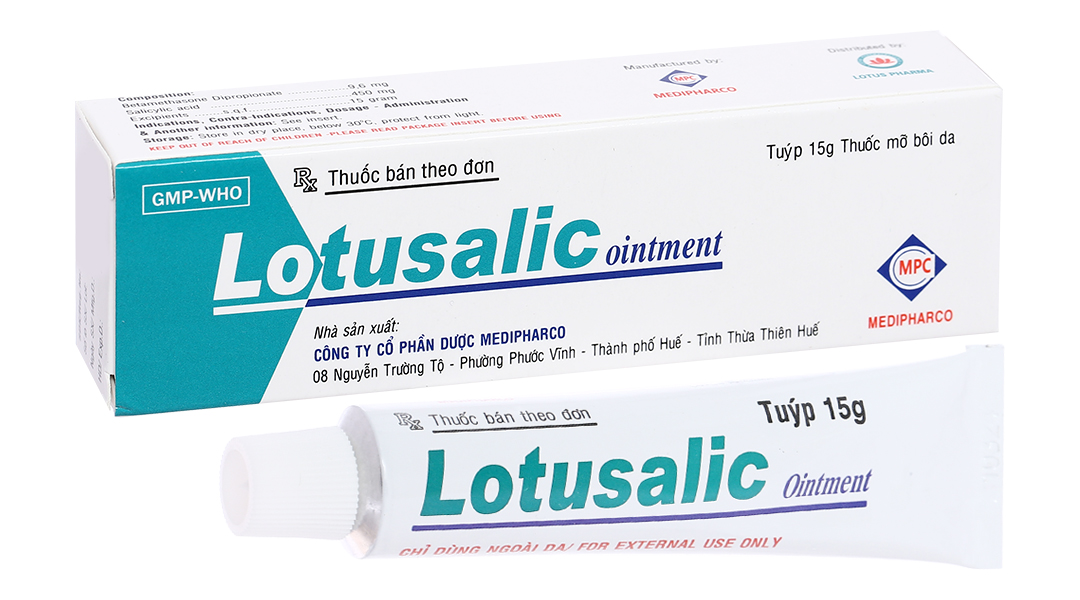 Thuốc mỡ Lotusalic Ointment trị viêm da tuýp 15g