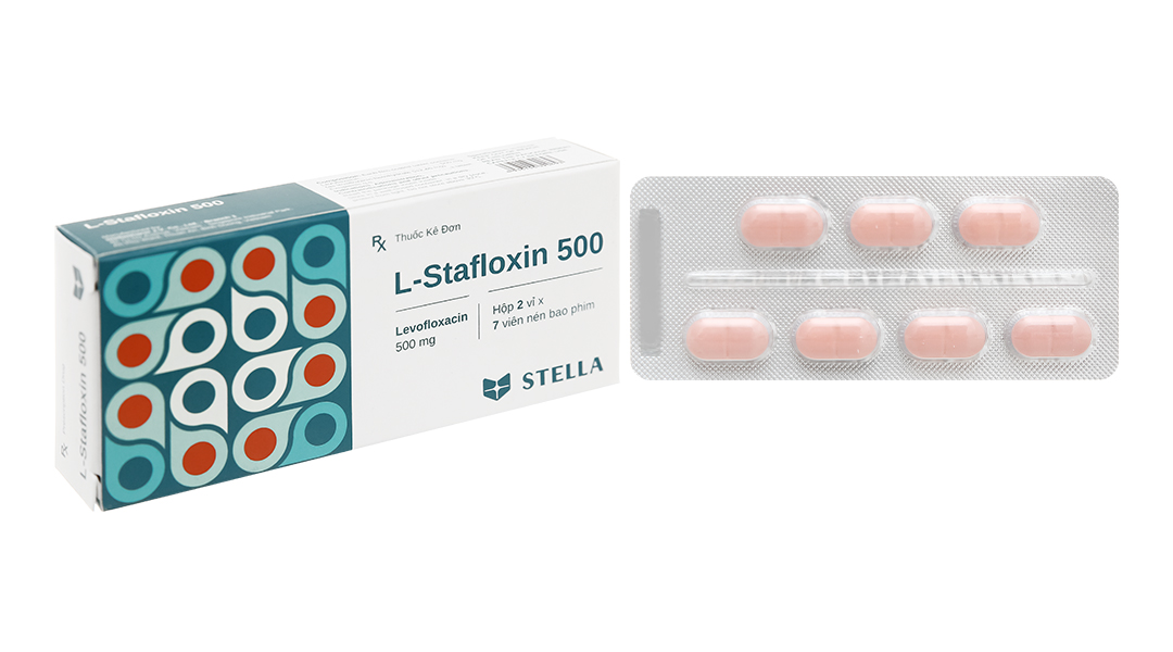 L-Stafloxin 500 trị nhiễm khuẩn (2 vỉ x 7 viên)