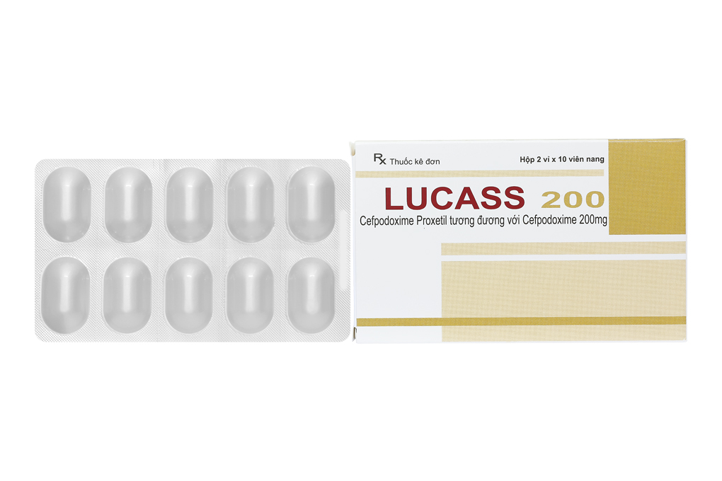 Lucass 200 trị nhiễm khuẩn (2 vỉ x 10 viên)