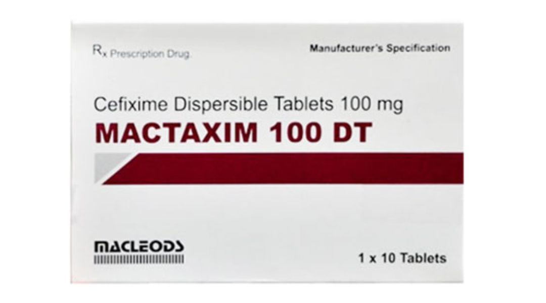 Mactaxim 100 DT trị nhiễm khuẩn (1 vỉ x 10 viên)