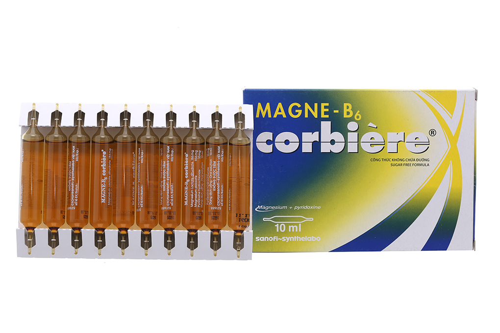 Dung dịch uống Magne - B6 Corbière trị thiếu magie (10 ống x 10ml)