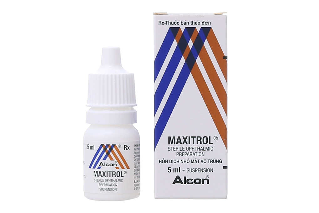 Hỗn dịch nhỏ mắt Maxitrol trị nhiễm khuẩn mắt lọ 5ml