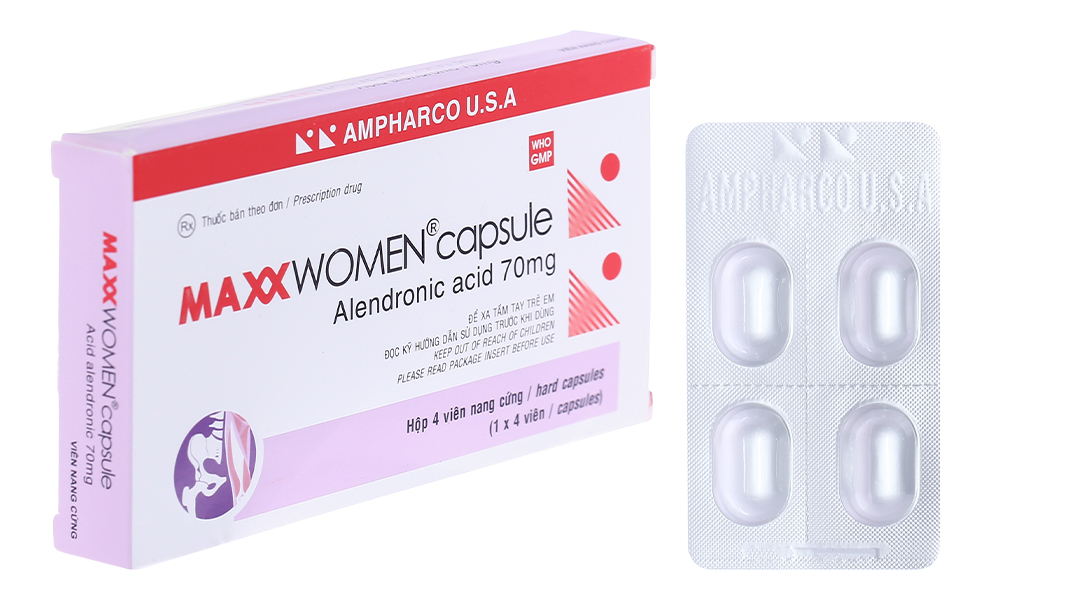 Maxx Women Capsule 70mg trị loãng xương (1 vỉ x 4 viên)