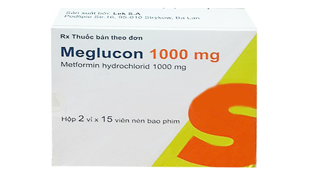 Meglucon 1000mg trị đái tháo đường (2 vỉ x 15 viên)