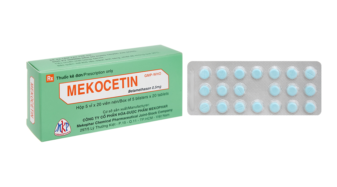 Mekocetin 0.5mg thuốc kháng viêm (5 vỉ x 20 viên)