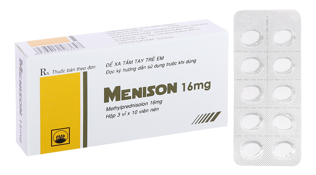 Menison 16mg thuốc kháng viêm (3 vỉ x 10 viên)