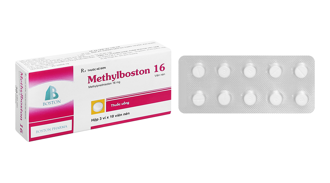 Methylboston 16 thuốc kháng viêm (3 vỉ x 10 viên)