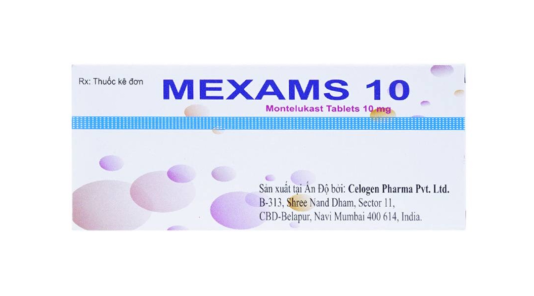 Mexams 10 trị hen suyễn (3 vỉ x 10 viên)