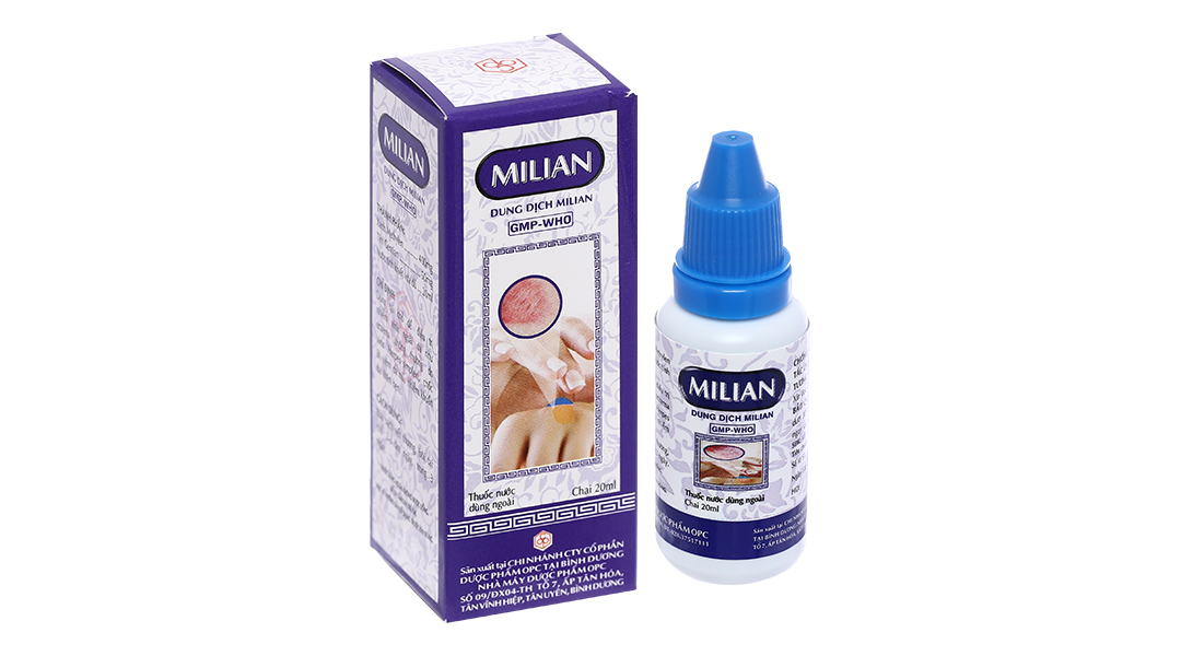 Dung dịch bôi Milian OPC trị nhiễm khuẩn da chai 20ml