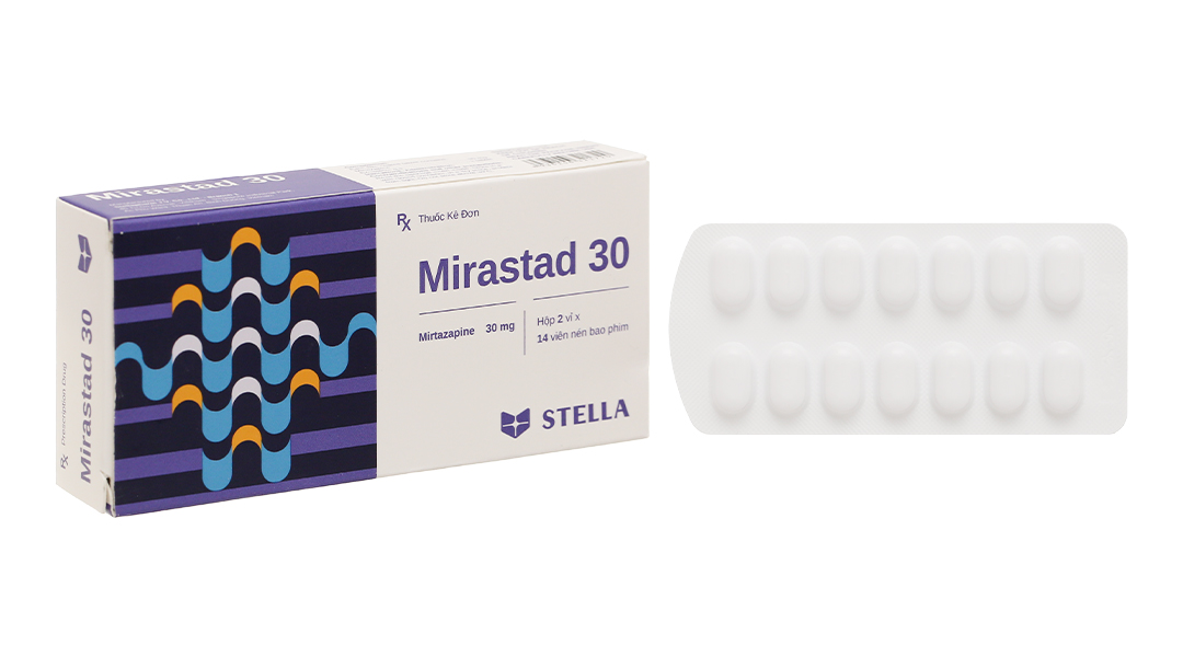 Mirastad 30 trị trầm cảm (2 vỉ x 14 viên)