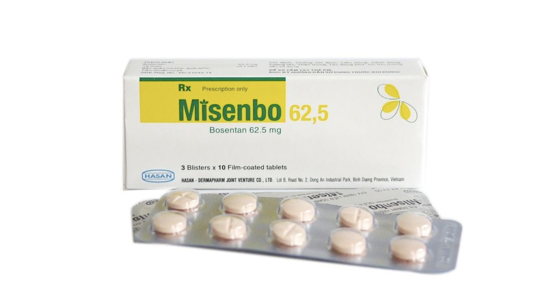 Misenbo 62.5 trị tăng huyết áp (3 vỉ x 10 viên)