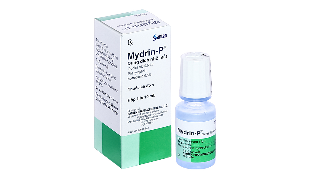 Dung dịch nhỏ mắt Mydrin-P làm giãn đồng tử trong chẩn đoán lọ 10ml