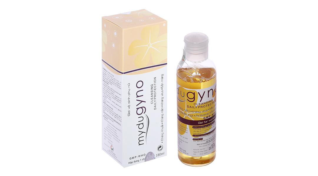 Gel vệ sinh phụ nữ Mydugyno trị viêm nhiễm đường sinh dục chai 180ml