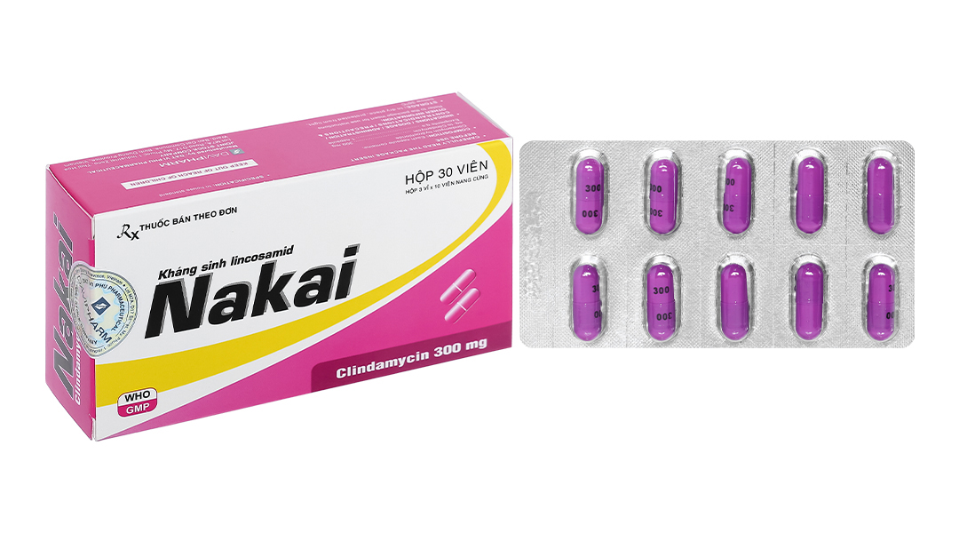 Nakai 300mg trị nhiễm khuẩn (3 vỉ x 10 viên)