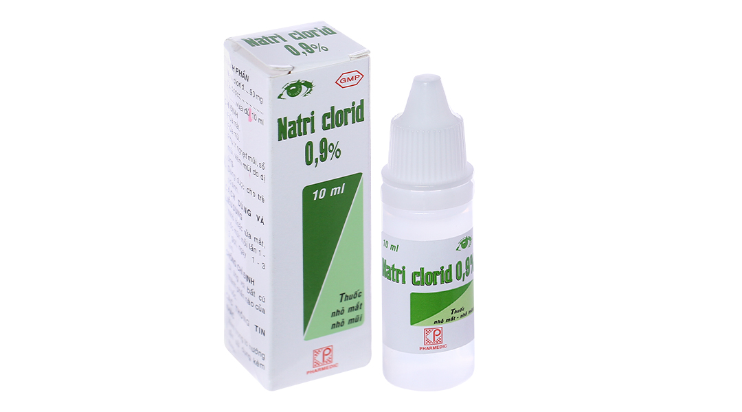 Dung dịch Natri Clorid Pharmedic 0.9% vệ sinh mắt, mũi lọ 10ml