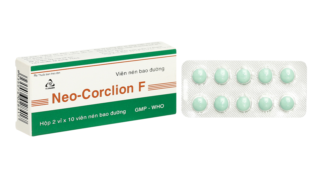 Neo-Corclion F trị ho khan, ho do kích ứng (2 vỉ x 10 viên)