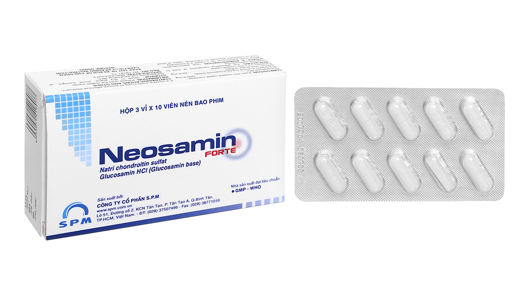 Neosamin Forte giảm triệu chứng thoái hóa khớp (3 vỉ x 10 viên)