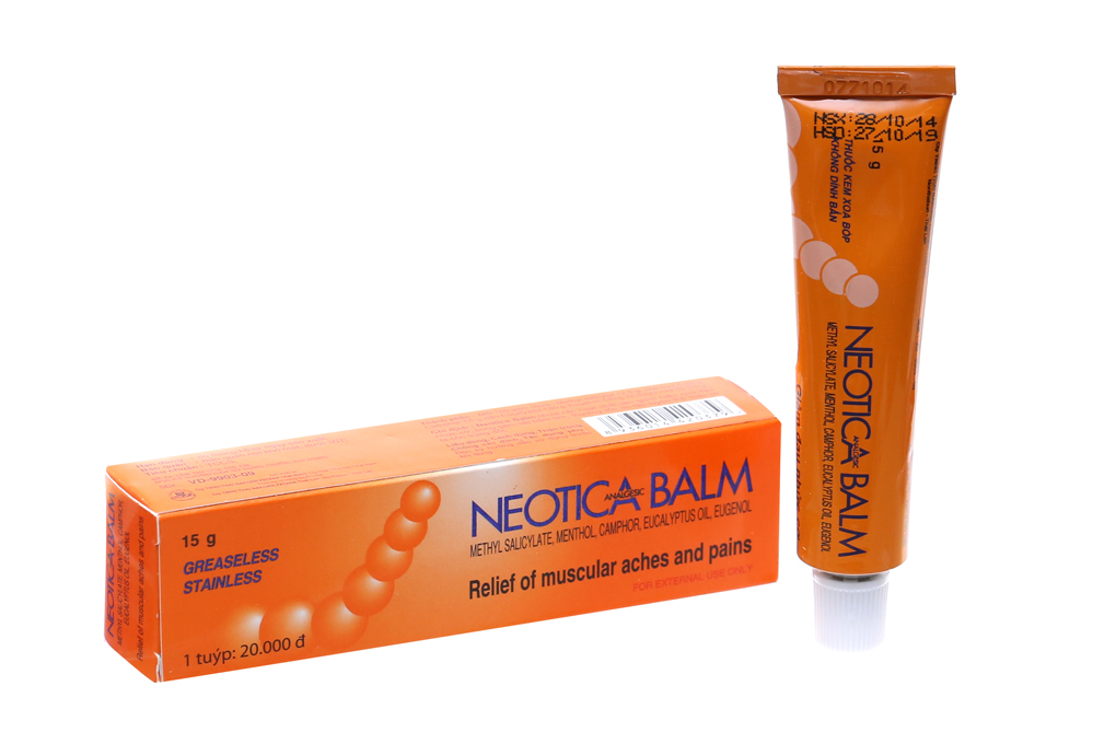 Kem bôi Neotica Balm giảm đau cơ, xương khớp tuýp 15g