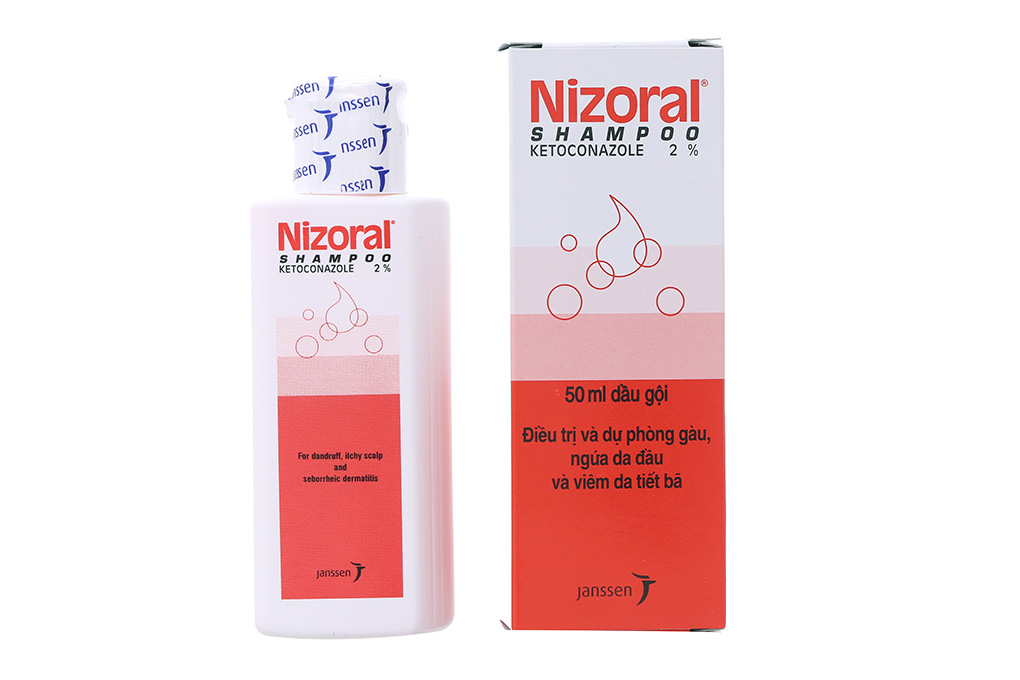 Dầu gội Nizoral điều trị gàu, nấm, hết ngứa da đầu chai 50ml