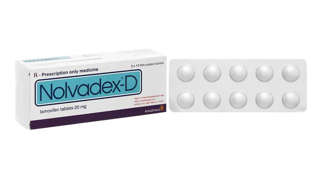 Nolvadex-D 20mg trị ung thư vú (3 vỉ x 10 viên)