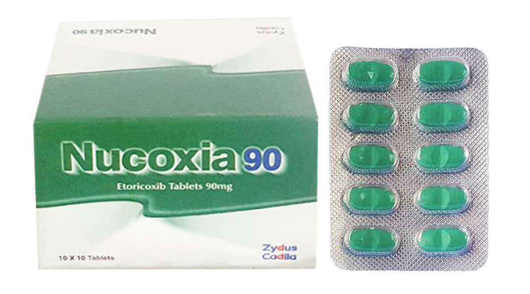 Nucoxia 90mg giảm đau, kháng viêm xương khớp (10 vỉ x 10 viên)