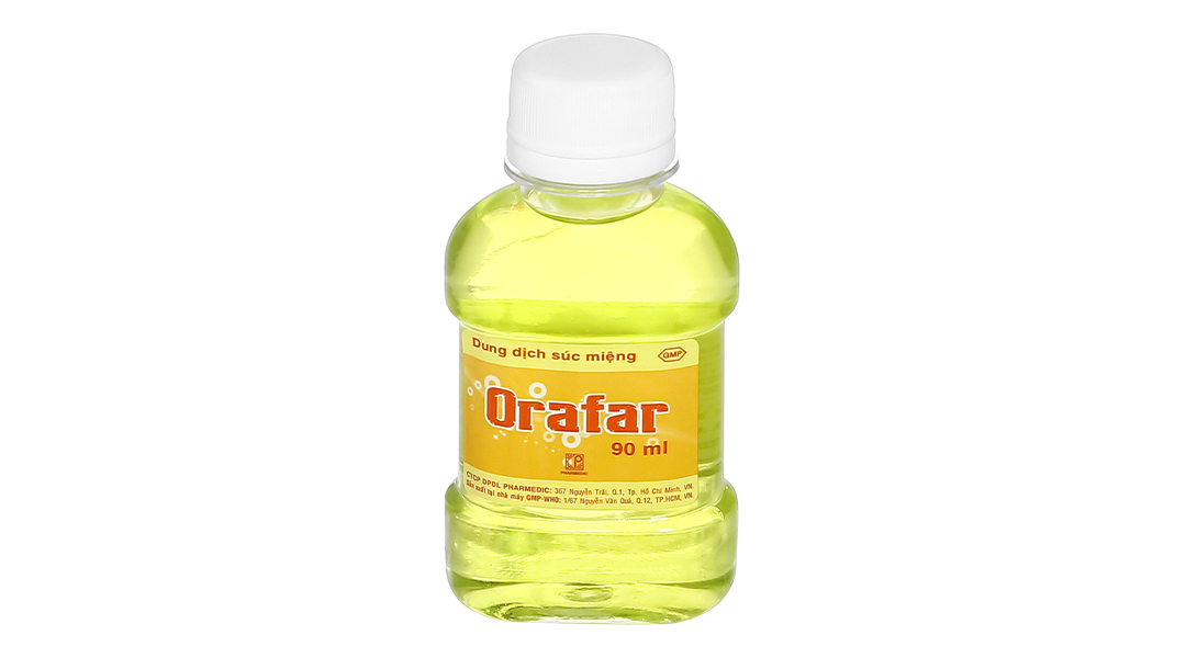 Nước súc miệng Orafar sát trùng miệng, khử mùi hôi chai 90ml