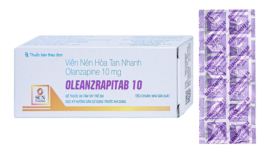 Oleanzrapitab 10 trị tâm thần phân liệt (5 vỉ x 10 viên)