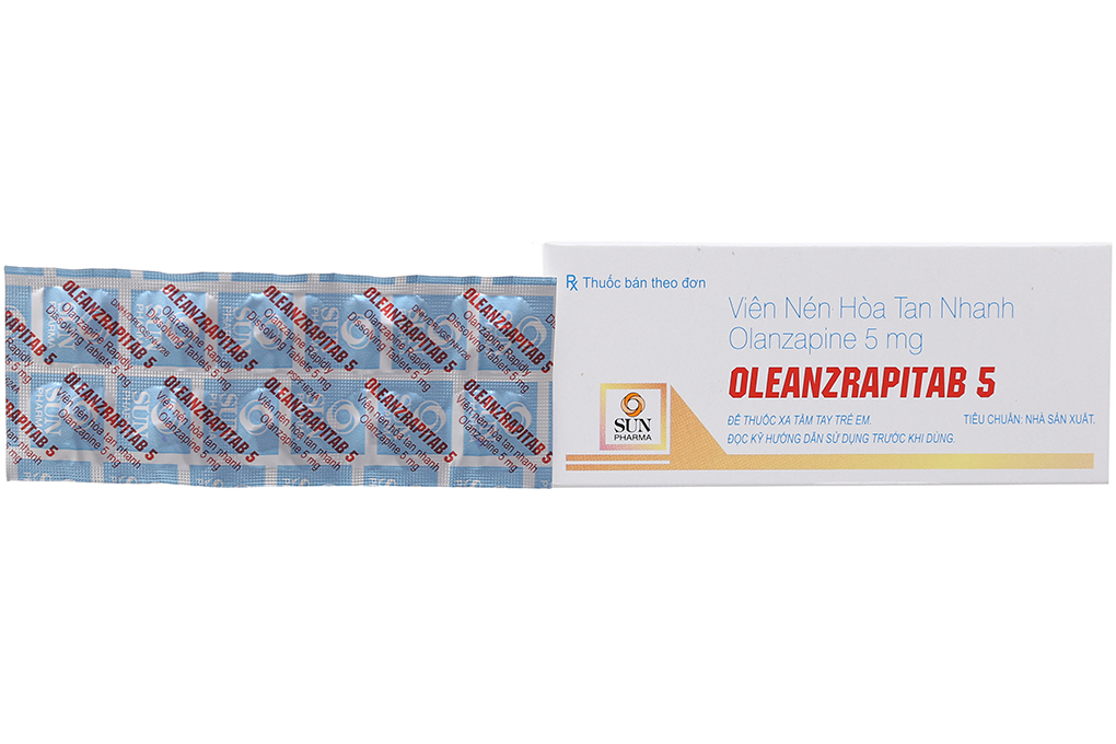 Oleanzrapitab 5mg trị tâm thần phân liệt (5 vỉ x 10 viên)